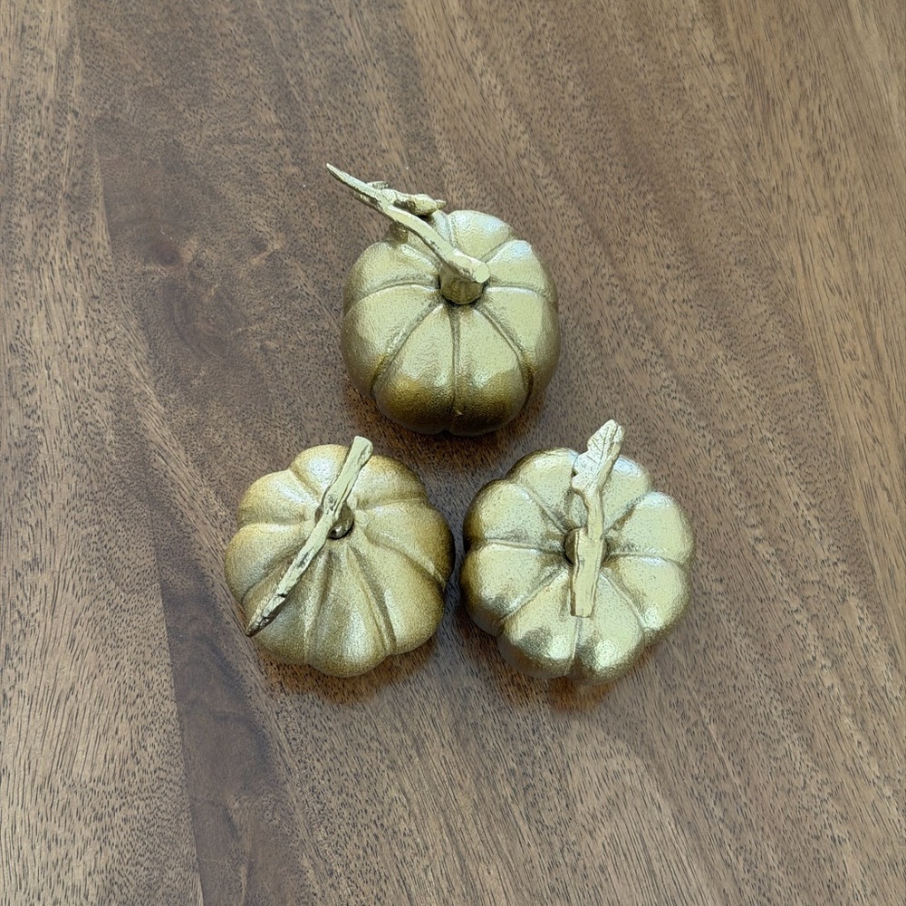 Threshold Gold Mini Pumpkin Trio